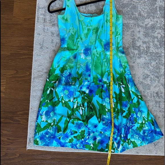 Nine West Floral A-line Sleeveles Dress Size 4 - Picture 15 of 16